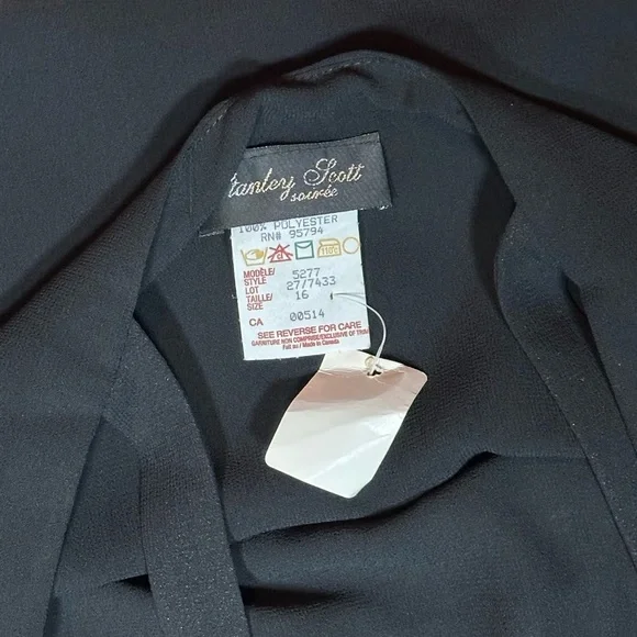 Elegant Black Stanley Scott tank top size 16 NWT New Plus Size - Picture 7 of 7